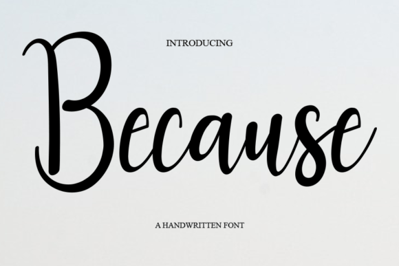 Because Font: A Stylish Script for Web Design