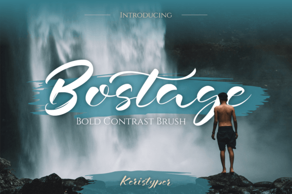 Bostage: A Bold Script Font for Web Design