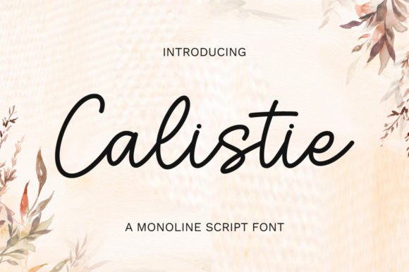 Calistie Font: Elegant Script for Web Design