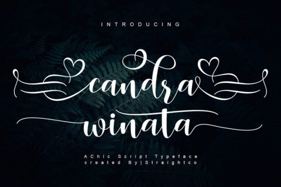 Candra Winata: A Script Font for Editorial Elegance