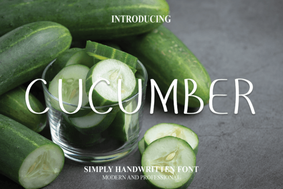 Cucumber: A Handwritten Font for Web Design