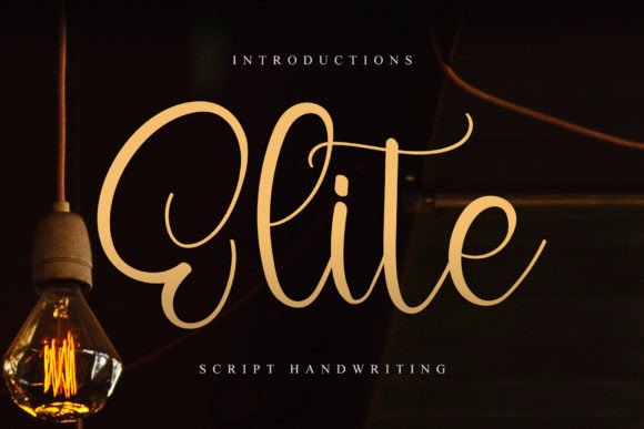 Elite: A Stylish Handwritten Font