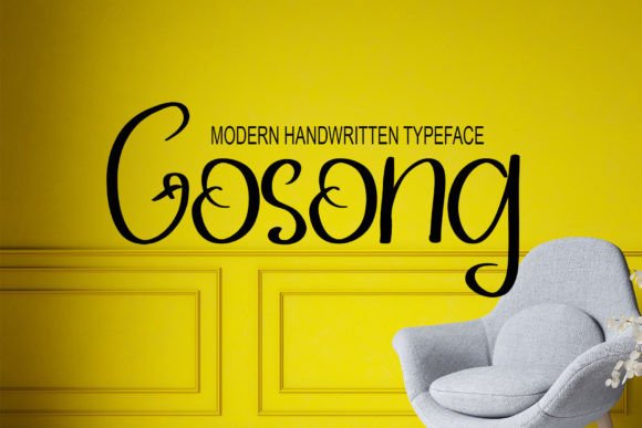 Gosong: A Handwritten Typeface for Editorial Warmth