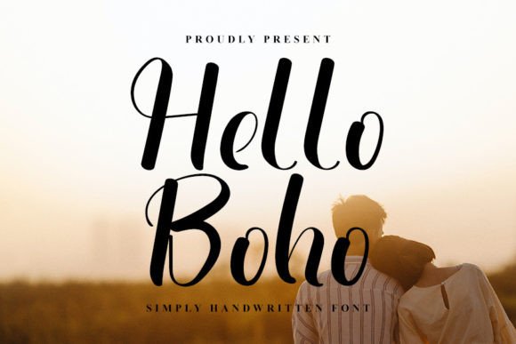 Hello Boho: A Handwritten Font for Creative Projects