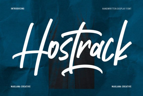 Hostrack: A Versatile Handwritten Font for Modern Campaigns