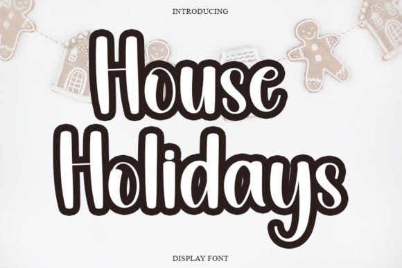 House Holidays Font for Web Design