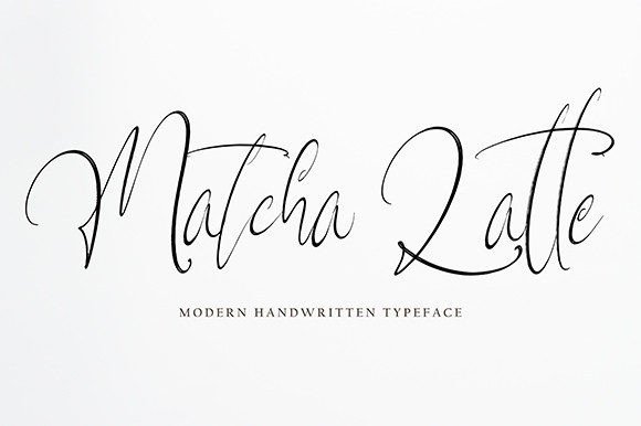 Matchalatte: A Handwritten Font for Elegant Design