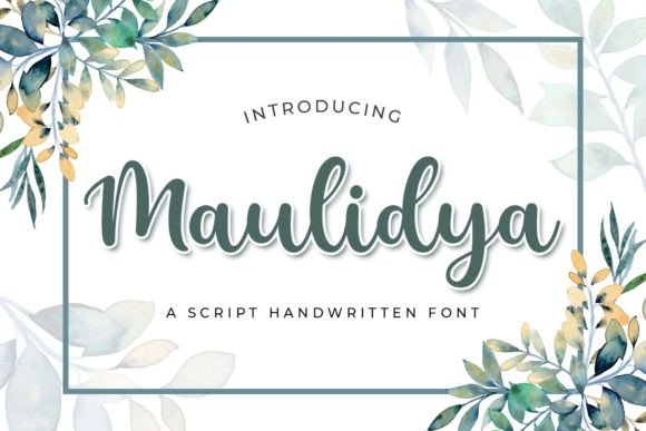 Maulidya: Elegant Script Font for Crafters