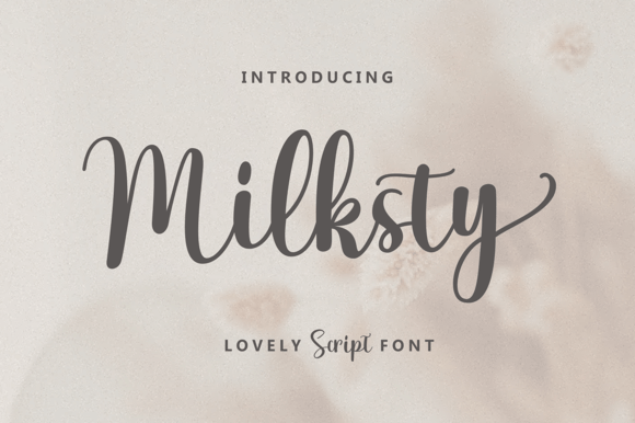 Milksty: A Handwritten Typeface for Modern Web Design