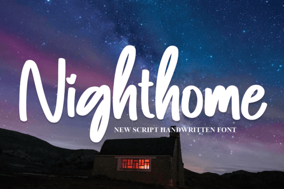 Nighthome: A Handwritten Font for Elegant Design
