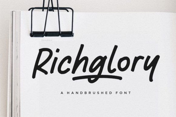Richglory Font: A Modern Script for Handmade Brands