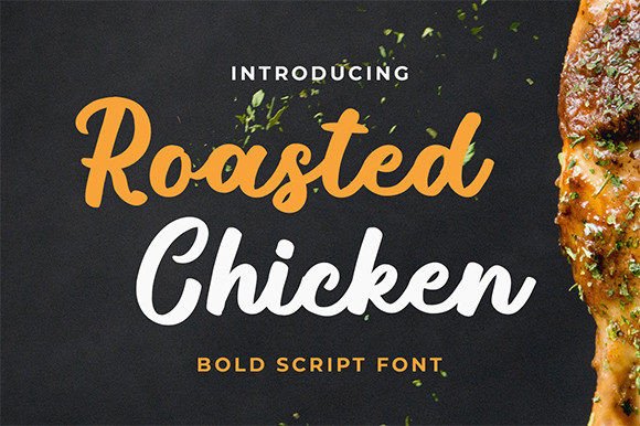 Roasted Chicken: A Handwritten Font for Creative Projects