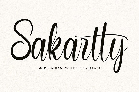 Sakartty Font Review: Elegant Script for Branding