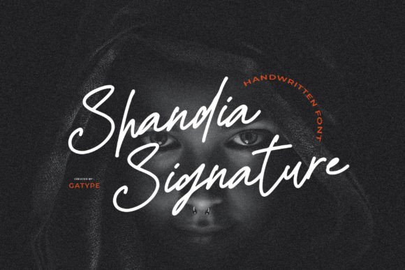 Shandia Signature: A Dazzling Script Typeface for Editorial Design