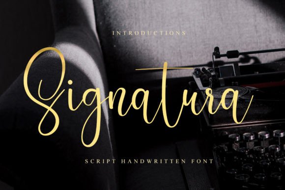 Signatura: A Handwritten Font for Web Design